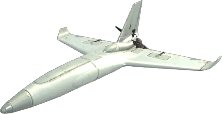 Render of the Morok UAV flying wing